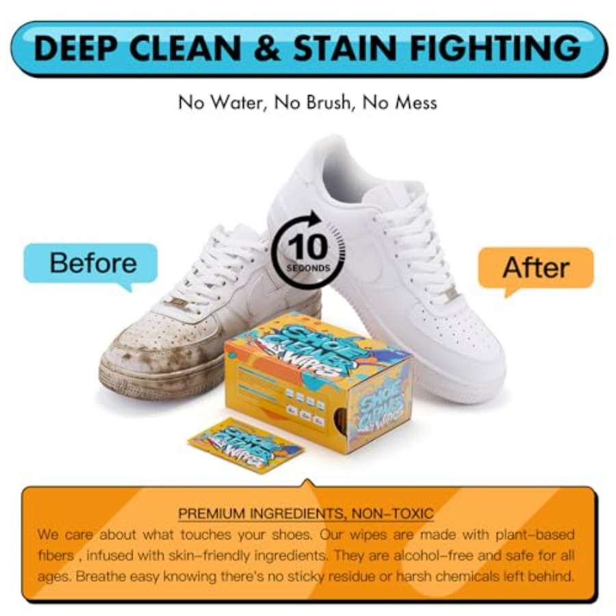 Shoe Cleaner Wipes, Shoe Clean - Sneaker Care Cleaner ulasan dan harga