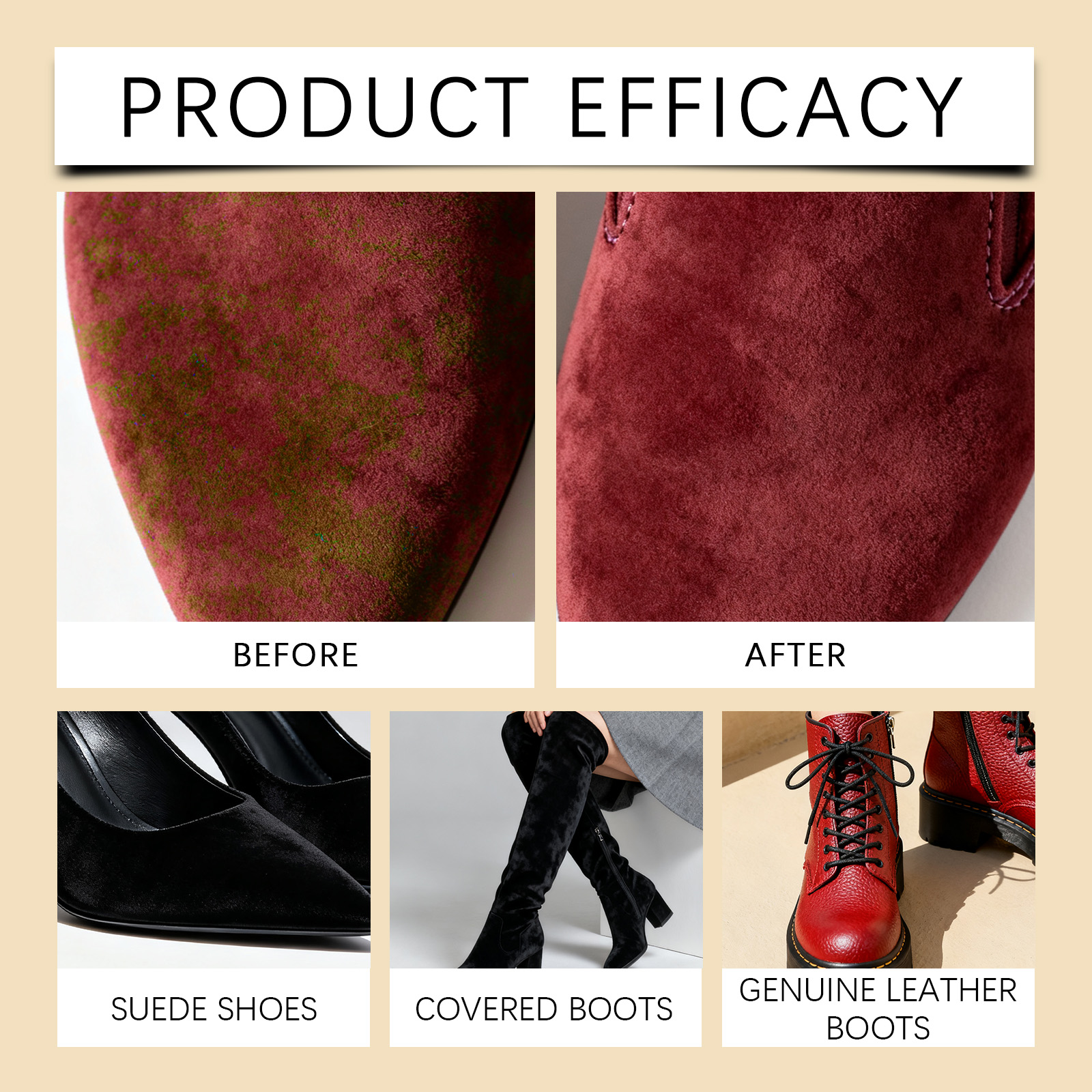 Suede Cleaner Spray Nubuck Car - Sneaker Care Cleaner ulasan dan harga