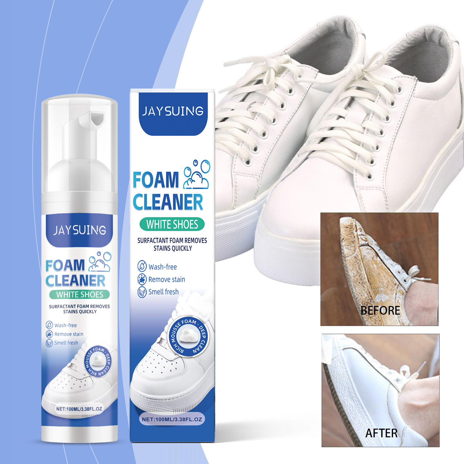 White Shoes Foam Cleaner No Ri - Sneaker Care Cleaner ulasan dan harga