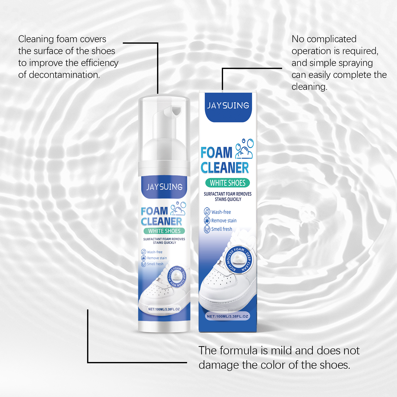 White Shoes Foam Cleaner No Ri - Sneaker Care Cleaner ulasan dan harga