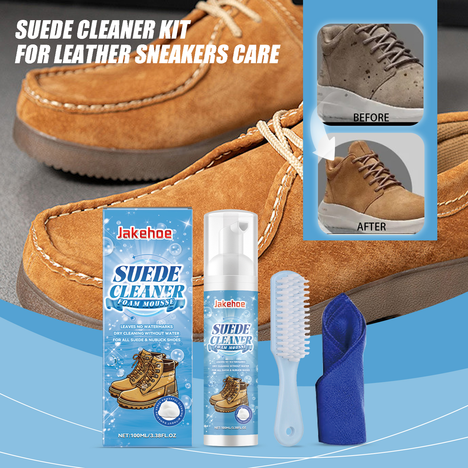 Suede Cleaner Kit Leather Velv - Sneaker Care Cleaner ulasan dan harga